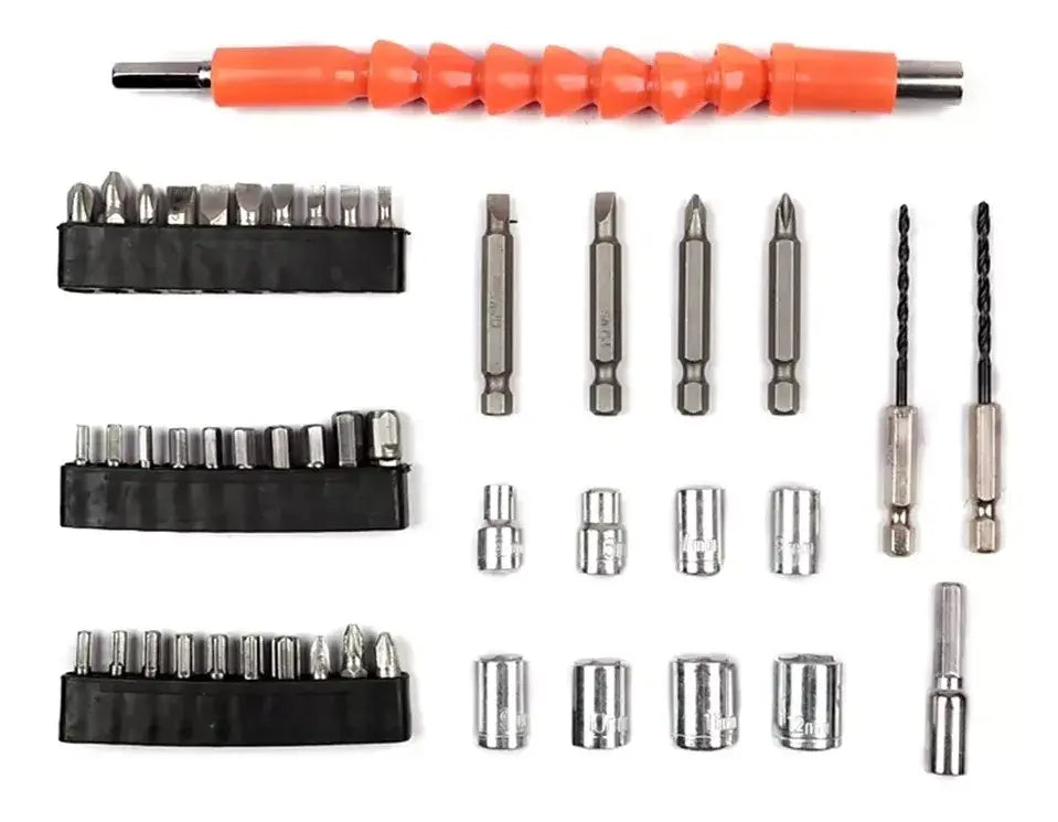 Destornillador Inalámbrico 4.8V con 47 Piezas – Herramienta Versátil para Todo Tipo de Trabajos