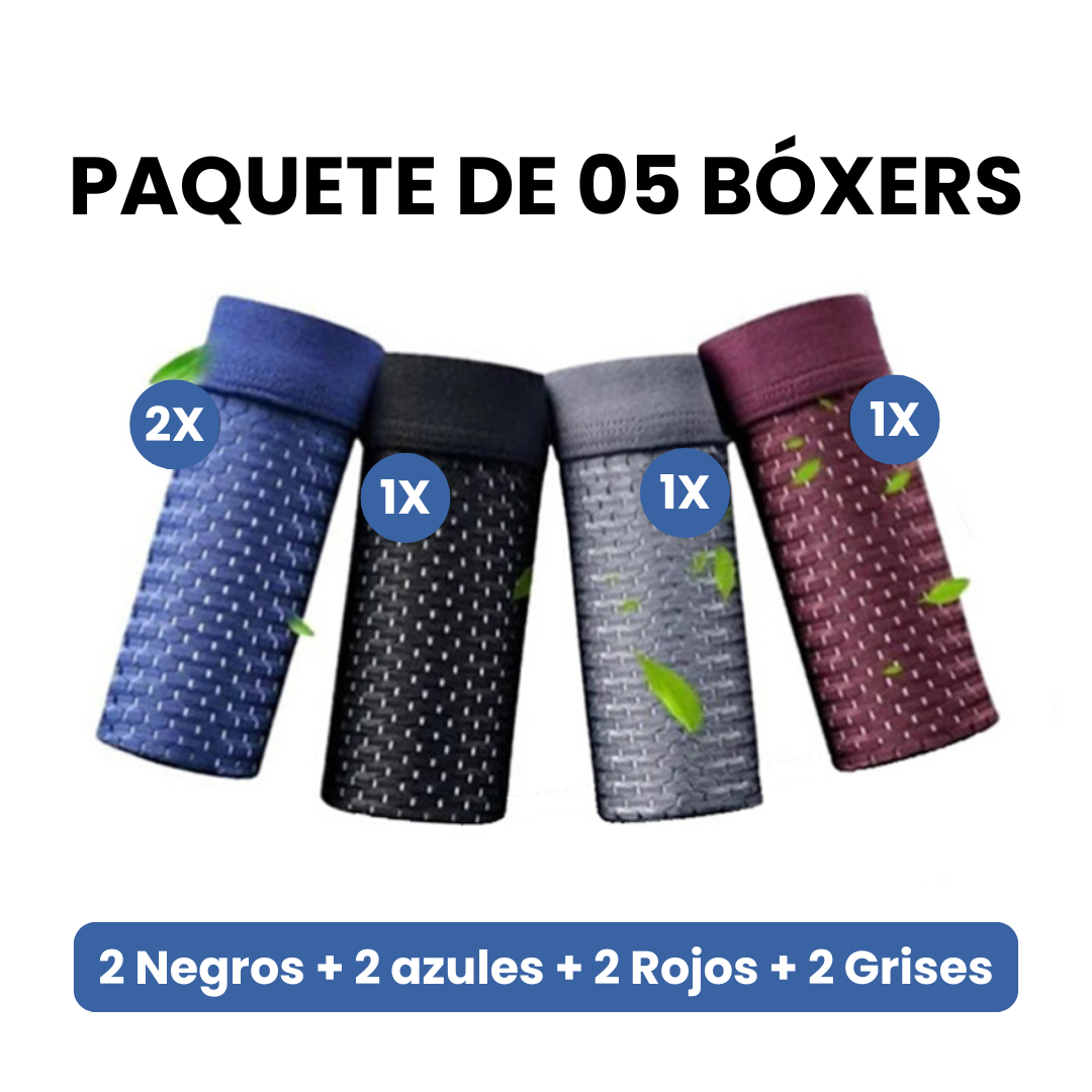 10 PIEZAS - Bóxers Premium de Fibra de Bambú