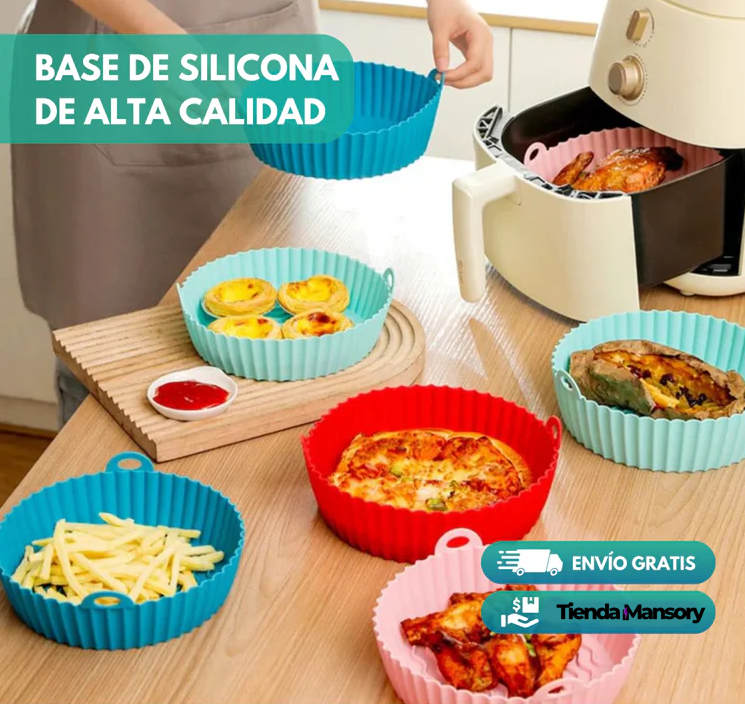 5 piezas - base de silicona para airfryer