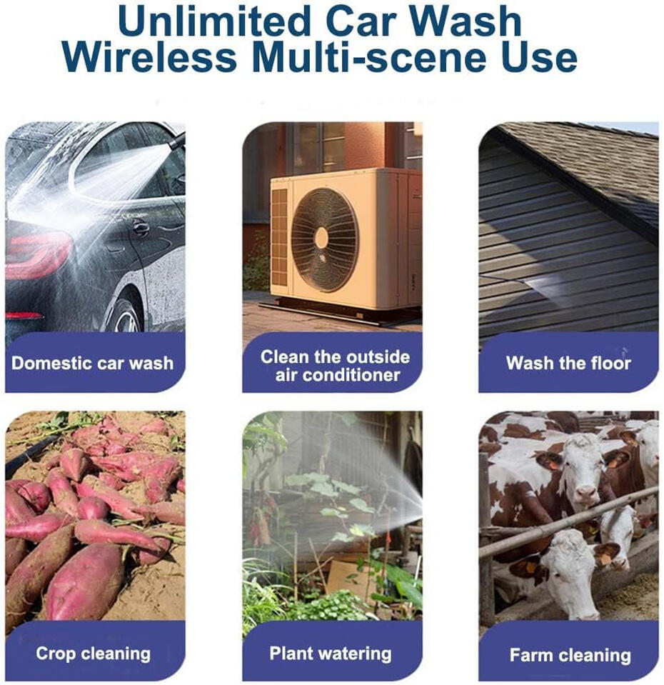 Pistola de agua a presión inalámbrica con una batería