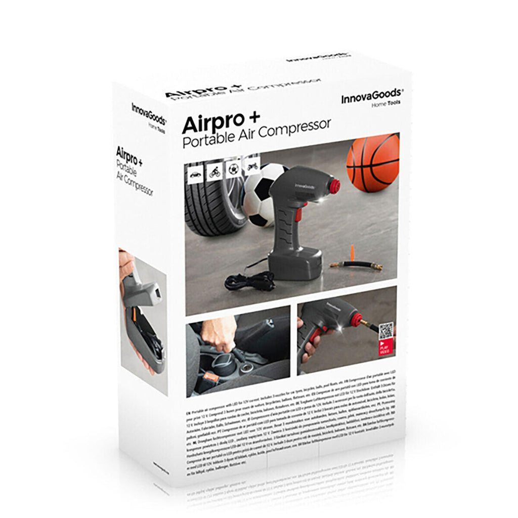 Compresor de Aire Portátil con LED Airpro