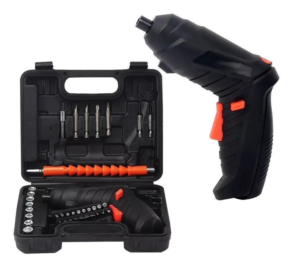 Destornillador Inalámbrico 4.8V con 47 Piezas – Herramienta Versátil para Todo Tipo de Trabajos