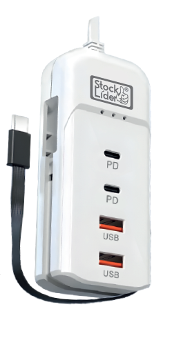 Regleta de carga usb 4+1