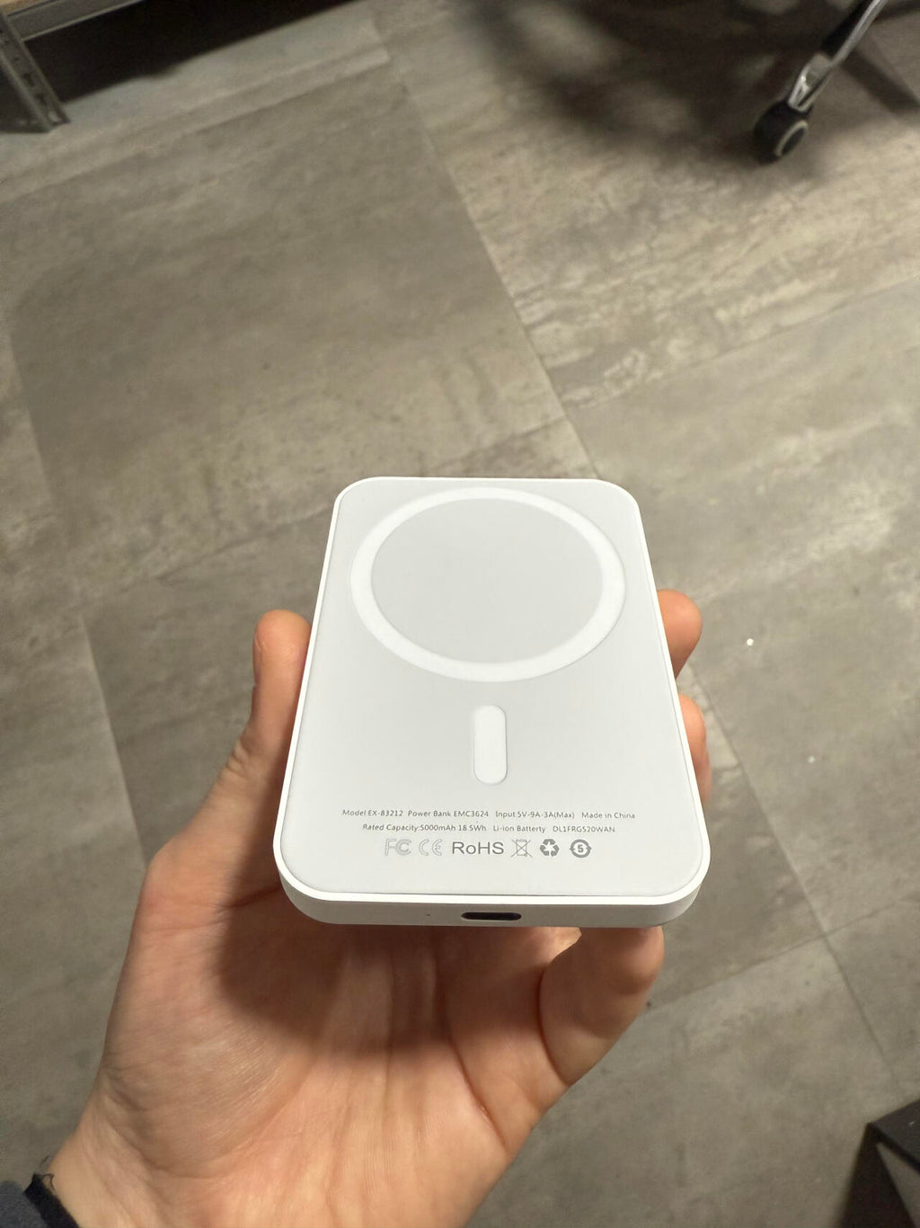 Power bank inalambrico Iman 5000mAh