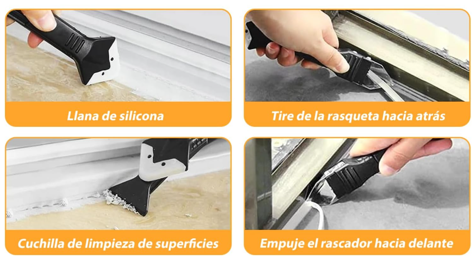 Raspador de silicona multifunción