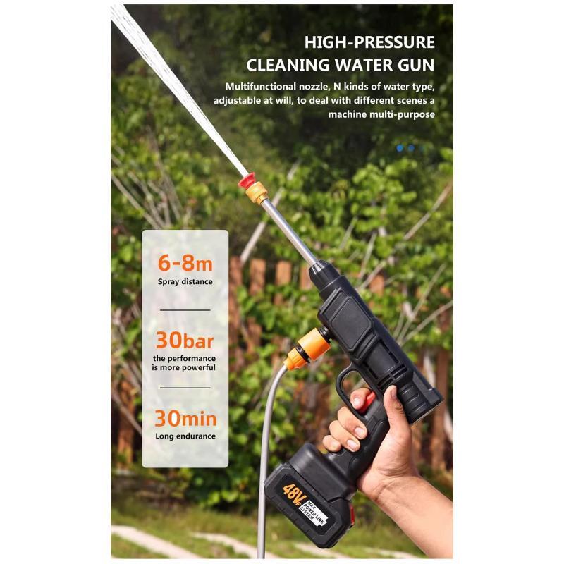 Pistola de agua a presión inalámbrica con una batería